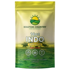 Indo (Indonesian) Kratom Capsules - Red Vein-16 Ounces (448 Grams)