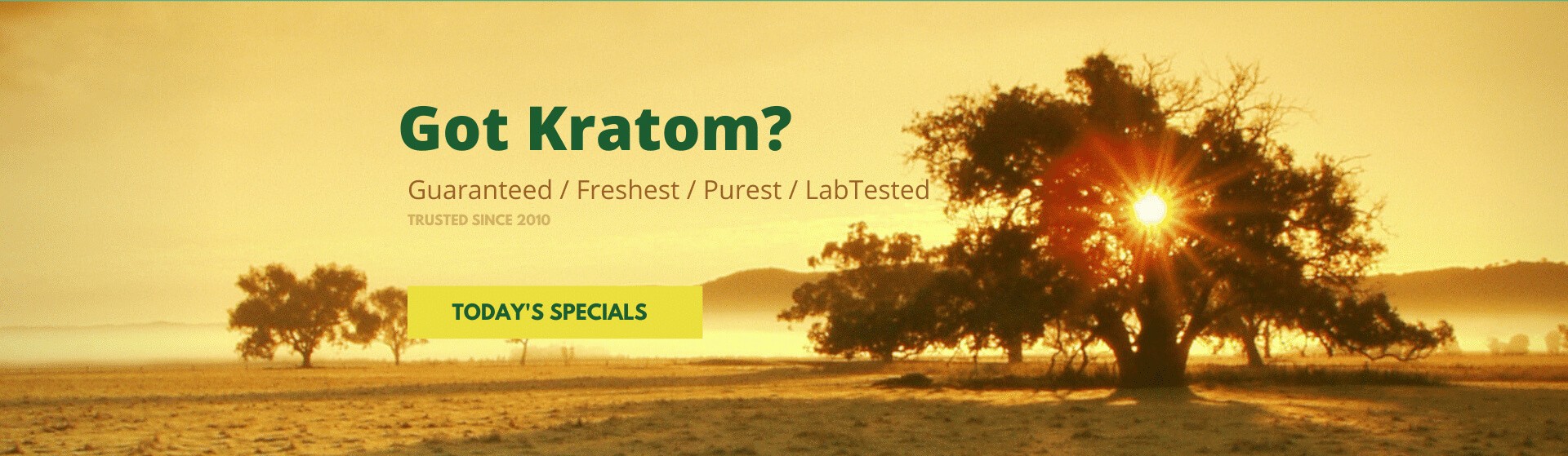 Kratom Country Homepage Mobile Banner