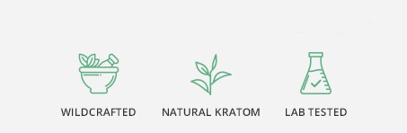 Badge for wildcrafted, natural kratom and lab tested product